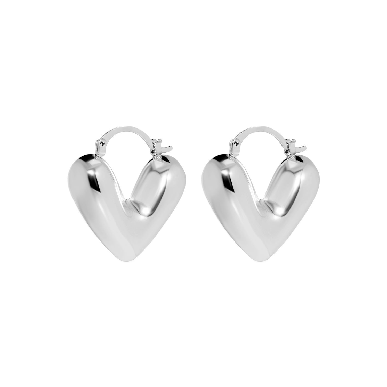 Серьги Chic Silver Heart Earrings