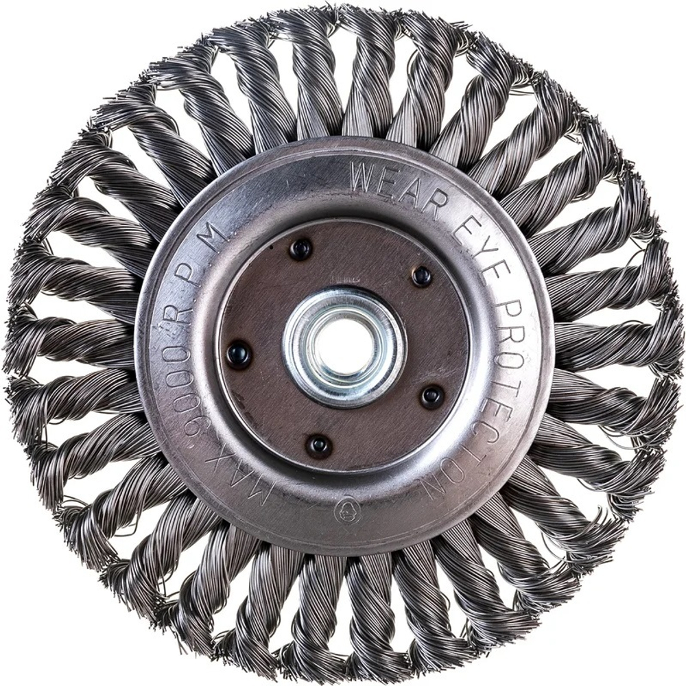 Кордщетка радиальная 150 мм М14 для МШУ витая ПРАКТИКА серия Профи