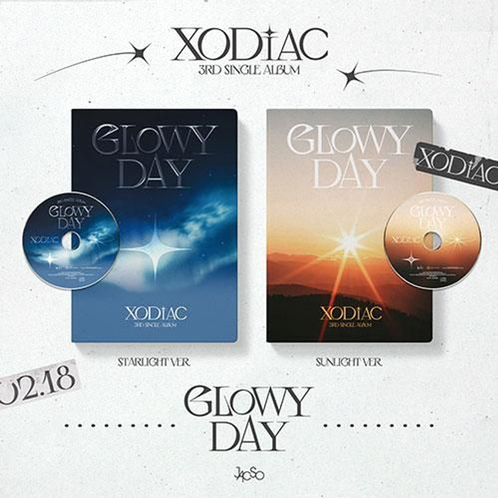 Альбом XODIAC - GLOWY DAY 3rd Single Album RANDOM Version