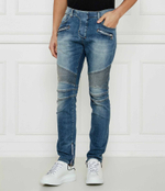 Джинсы BIKER Balmain - голубой(EH1MG115 DF44)