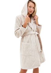 Шанти (беж) XL Халат Махровый