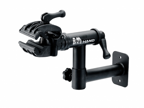 Стенд/держатель вело YC-116 зажим для ремонта с монтажом на стену. черный BIKEHAND NEW