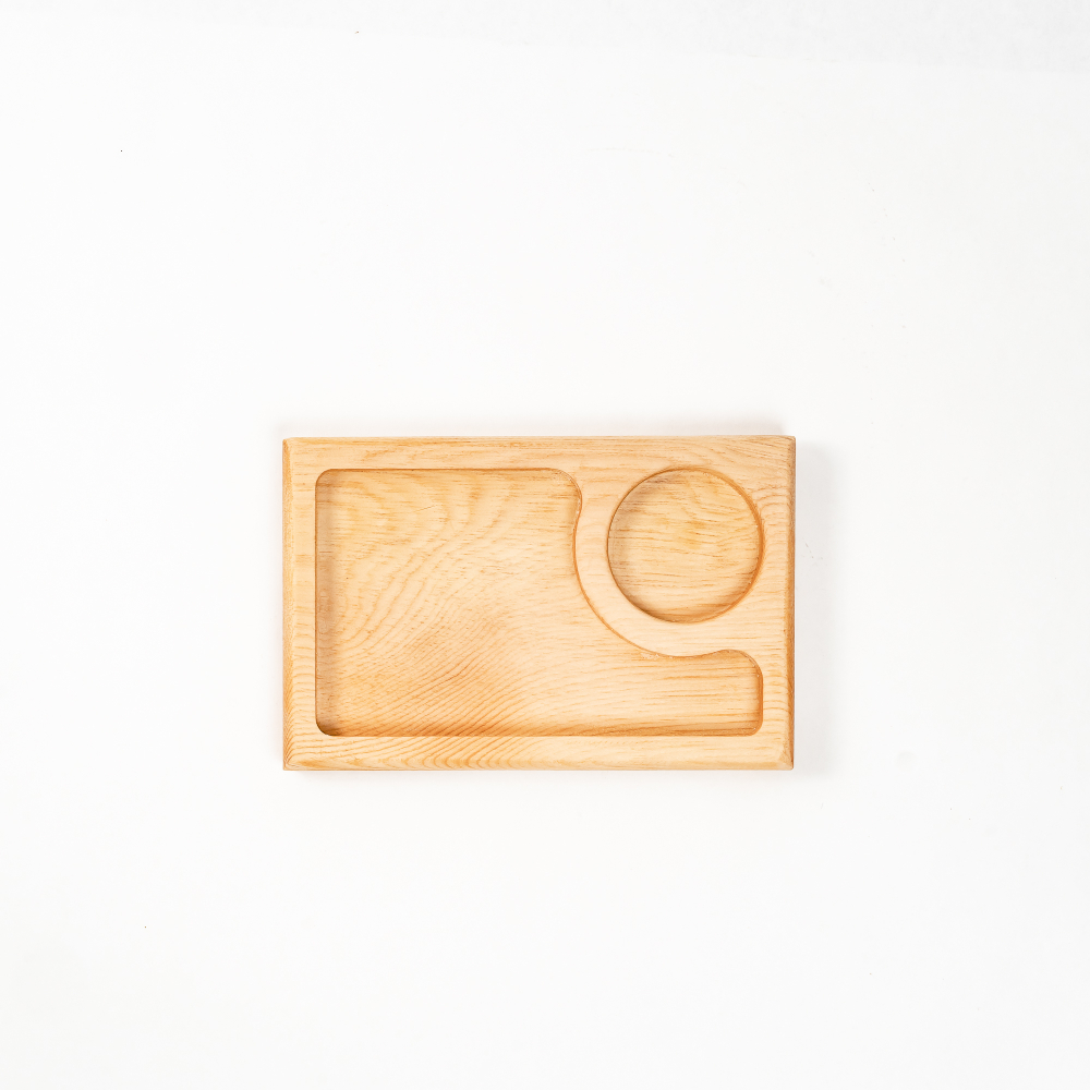 Менажница деревянная из сибирского кедра для подачи блюд и закусок. MG128