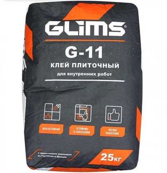 Клей плиточный Glims G-11 25 кг