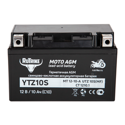 Аккумулятор Rutrike 12V/10Ah (YTZ10S)