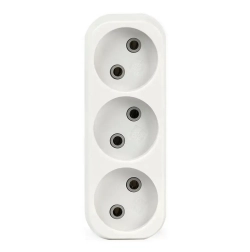Разветвитель Smartbuy, 3 гнезда без заземления плоский 10А 250B (SBE-10-A02-3)