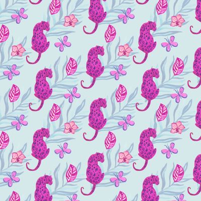 Бесшовный принт тропический