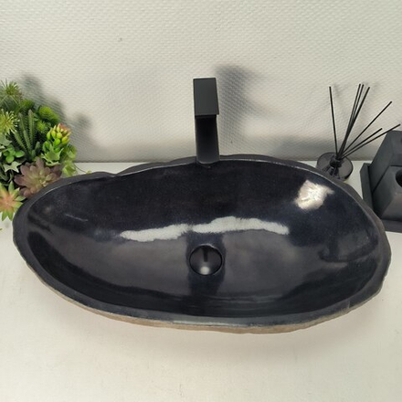 Раковина из речного камня RS-64971 69*37*13 0866