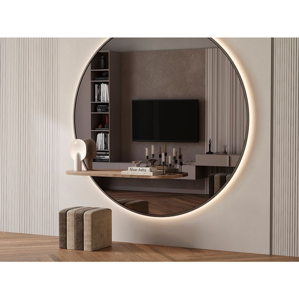 Пуф Idar, шенилл, серый