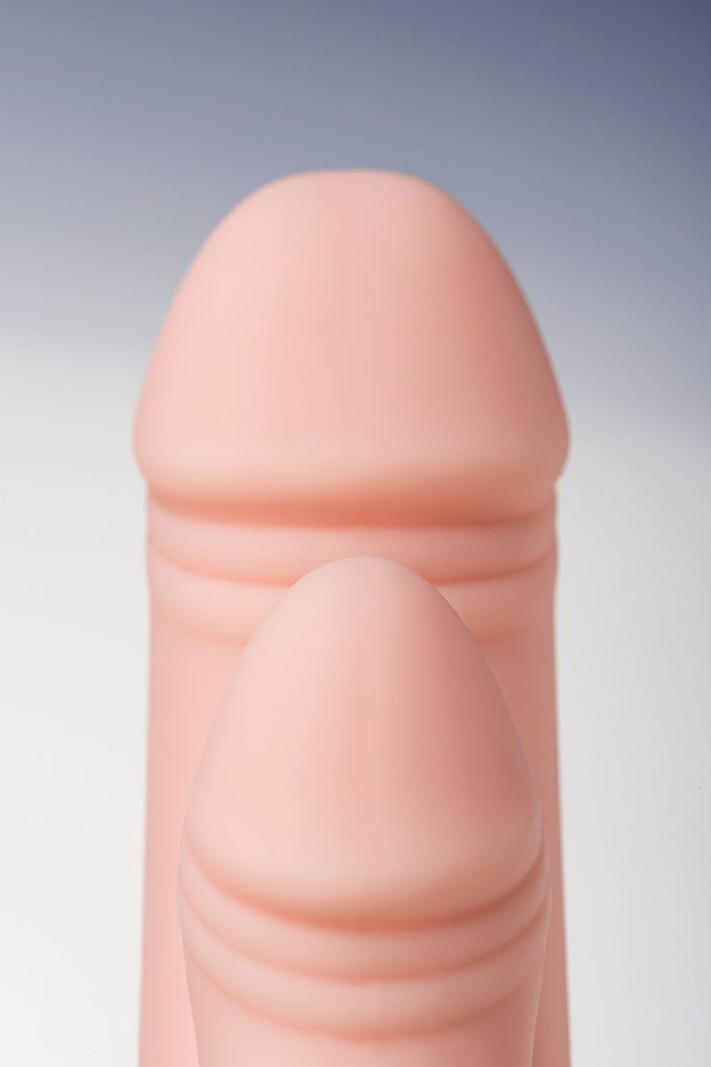 Двойной фаллоимитатор с присоской и съемной вибропулей - 19,5 см.