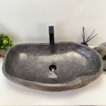 Раковина из речного камня RS-63536 (80*45*16) 0125