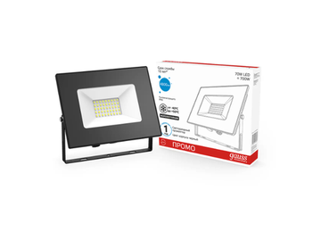 Прожектор светодиодный Gauss LED 70W IP65 6500К чёрный Промо 613100370P