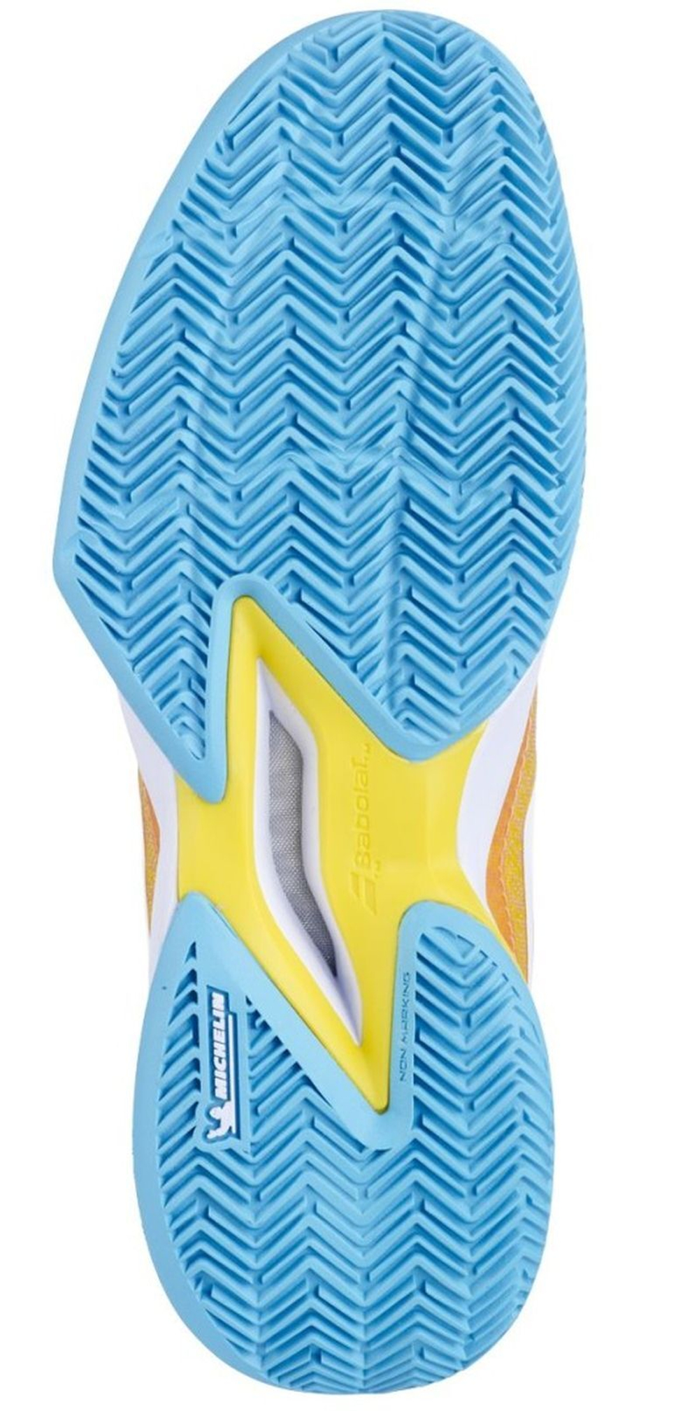 Женские Кроссовки теннисные Babolat Jet Mach 3 Clay - coral/gold fusion