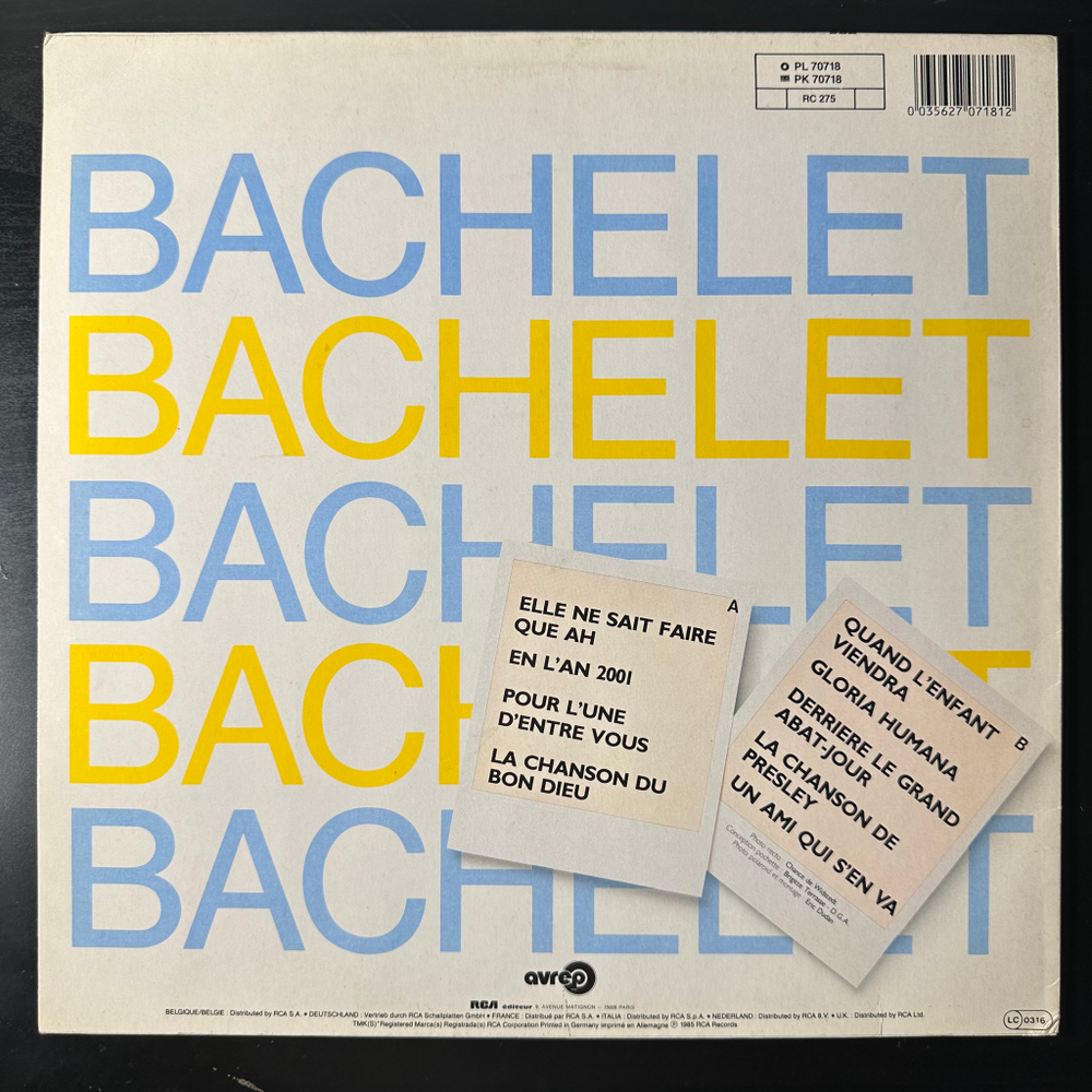 Bachelet – Pierre Bachelet (Германия 1985.)