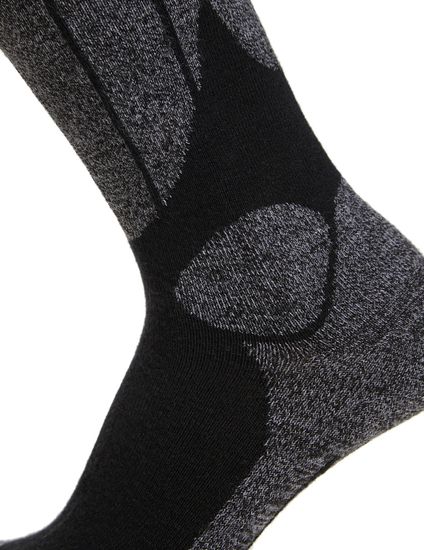 Термоноски мужские Norveg Sport Wool горнолыжные высокие 9SWSMRU-021, черный+антрацит