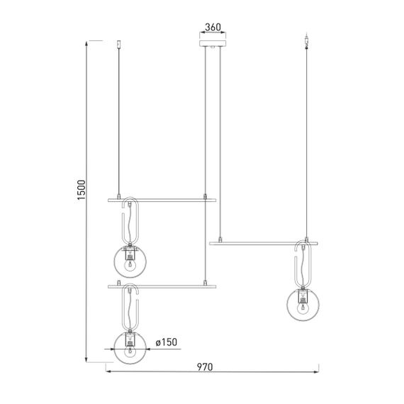 Подвесная люстра Eurosvet Riche 70143/3 белый