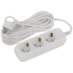 Удлинитель электрический ЭРА UDL-16-370-E Greenline 3 розетки с заземлением 7м ПВС 3x1мм2 | Бытовые удлинители