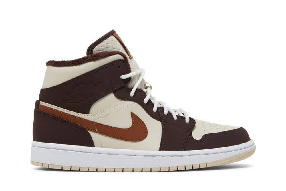 Jordan Air Jordan 1 Mid Se Cream Dark Chocolate Hyper Sneakers