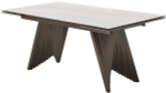 Стол М-City DISAUR Ивар (Ivar) 180 Tl-109 Серый Мрамор, Испанская керамика, Шоколадное Золото