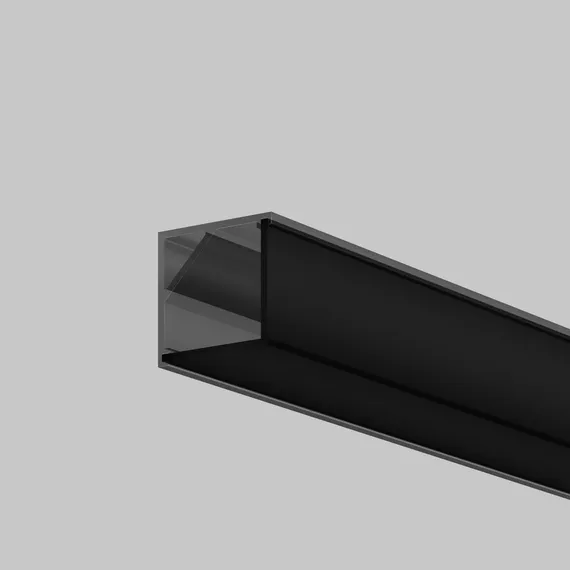 Рассеиватель для профиля 16x16 (Угол, Чёрный, 2 м), ALM-1616S-B-DF-2M 642028 Led Strip 642028