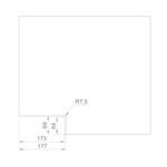 Петля-доводчик для стеклянной двери Range.GL.H10 BL черный