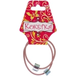 Резинки для волос 2шт «Астория», кристалики, микс 6 цветов, d-5,5см