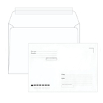 Конверт С5 Ряжская печатная фабрика (162х229 мм) белый, Куда-Кому, отрывная лента