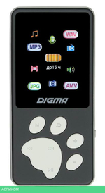 MP3-плеер Digma S4 8Gb черный/серый (S4BG)