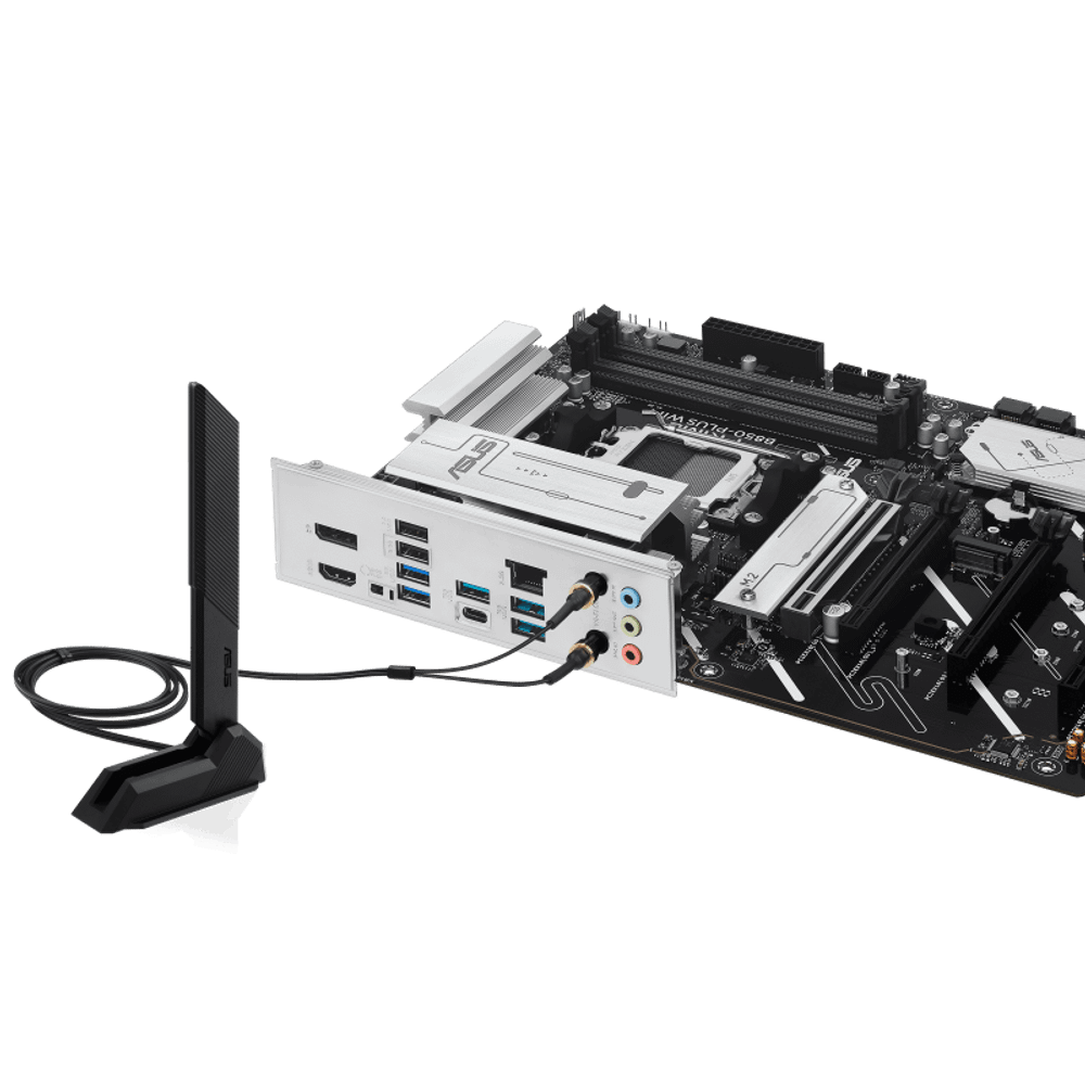 Материнская плата ASUS PRIME B850-PLUS WIFI AM5 4xDDR5 4xSATA 3xM.2 HDMI DP USB-C ATX