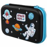 Пенал BRAUBERG KIDS большой удобный с откидной планкой, EVA, 22х15х4 см, "Space out", 271556