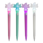 Ручка шариковая Alingar, " Слоник ", 0,7 мм, синяя, с подсветкой, круглый, цветной, пластиковый корпус, карт. уп.