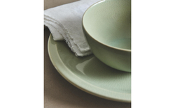 Zara Home миска из каменной керамики, цвет зелёный, 14.5 см