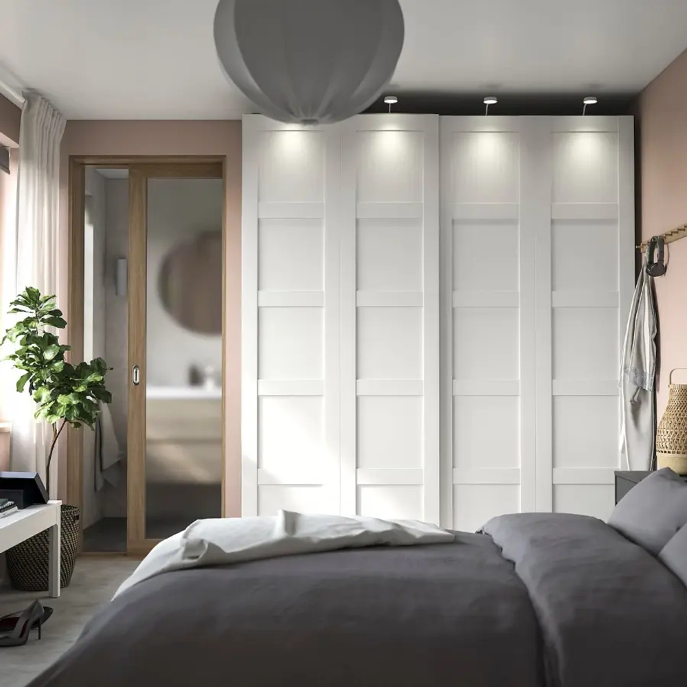 Шкаф-купе - IKEA PAX/BERGSBO/ ПАКС/БЕРГСБУ ИКЕА, 200x66x236 см, белый