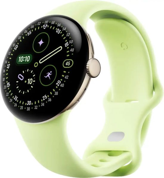 Умные часы Google Pixel Watch 4 41mm Wi-Fi + LTE (Champagne Gold/Lemongrass)