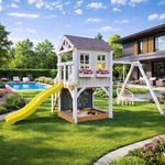 Детский домик с качелями "Прованс"