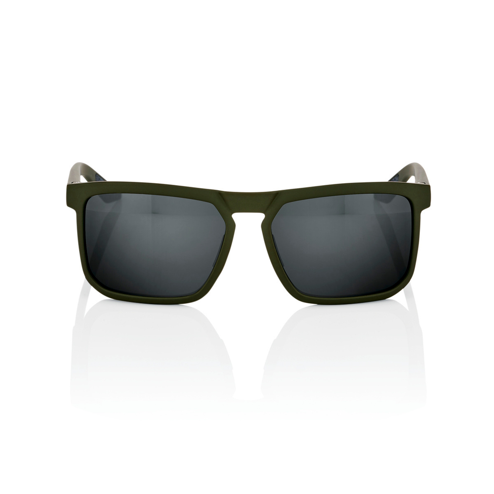Спортивные очки 100% RENSHAW - Soft Tact Army Green - Black Mirror Lens