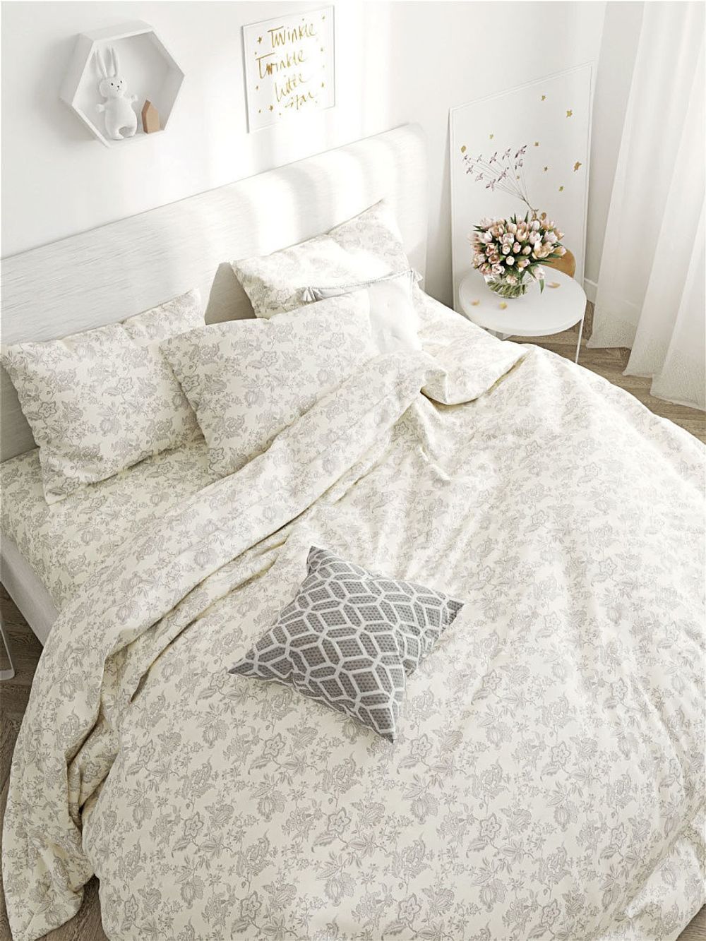 Наволочка комплект 2шт Сказка "Шамбала-" 50х70 см, перкаль