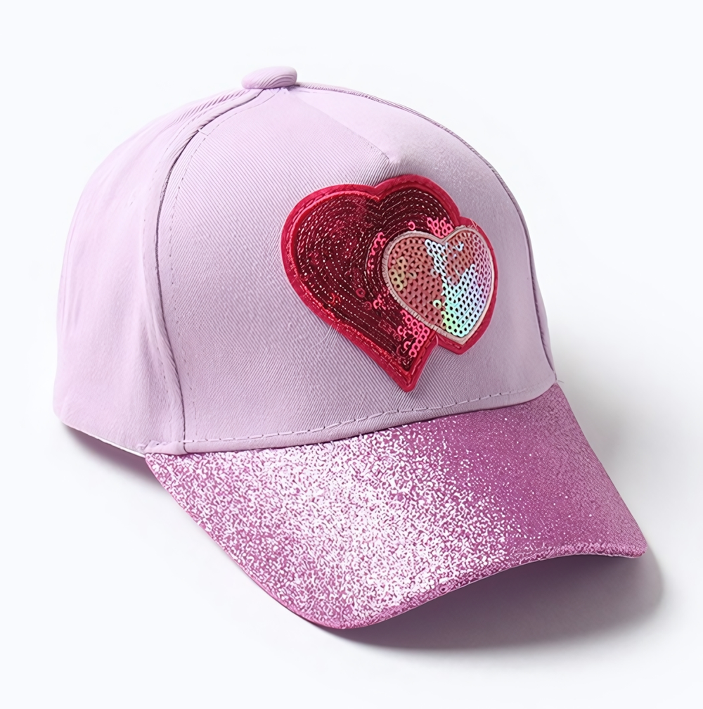 Кепка для девочек "Сердца" цвет фиолетовый, р. 52/ 9886886 MINAKU