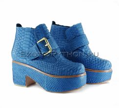 Ботильоны из кожи питона SH-111