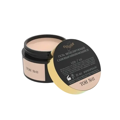 Камуфлирующий самовыравнивающийся гель бежевый с серым (тёплый) Тон №11 15мл