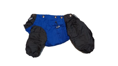 Комбинезон,  утепленный байкой 19 мальчик (обхват груди 34 - 39) ярко синий - черный