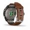 Garmin Fenix 7 Pro Sapphire Solar – титан, кожаный ремешок, премиальные умные часы