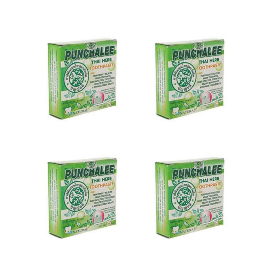 Зубная паста Punchalee травяная, 25г 4 уп