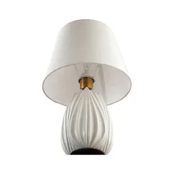 8121/1T COMFI LN25 375 белый, керамика/текстиль Настольная лампа E27 1*60W 220V SONA