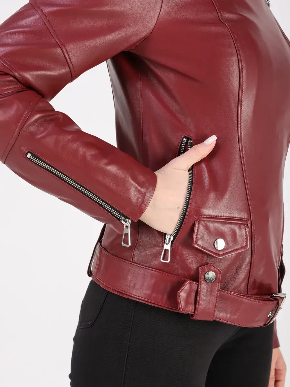 Кожаная куртка демисезонная косуха