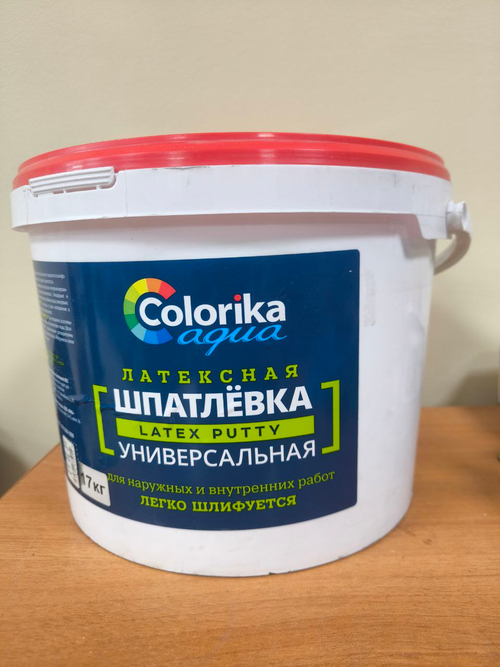 Шпатлевка латексная универсальная COLORIKA 17КГ для вн/нар работ
