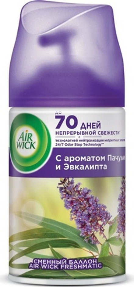 Air Wick сменный аэрозоль Древесный Пачули и Эвкалипт 250мл