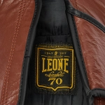 Боксёрские перчатки LEONE 1947 Italy '47 black/white/brown