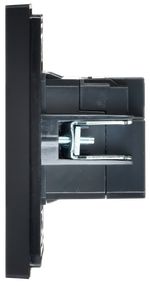 FORTE&PIANO Розетка USB A+C 18Вт FP151 черный IEK