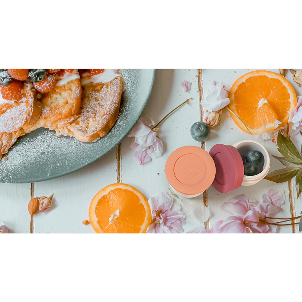 Набор из 2-х соусниц с крышками mb temple, 20 мл, pink flamingo/blush